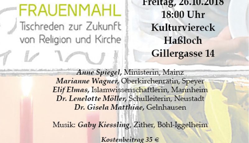 Plakat Frauenmahl 2018