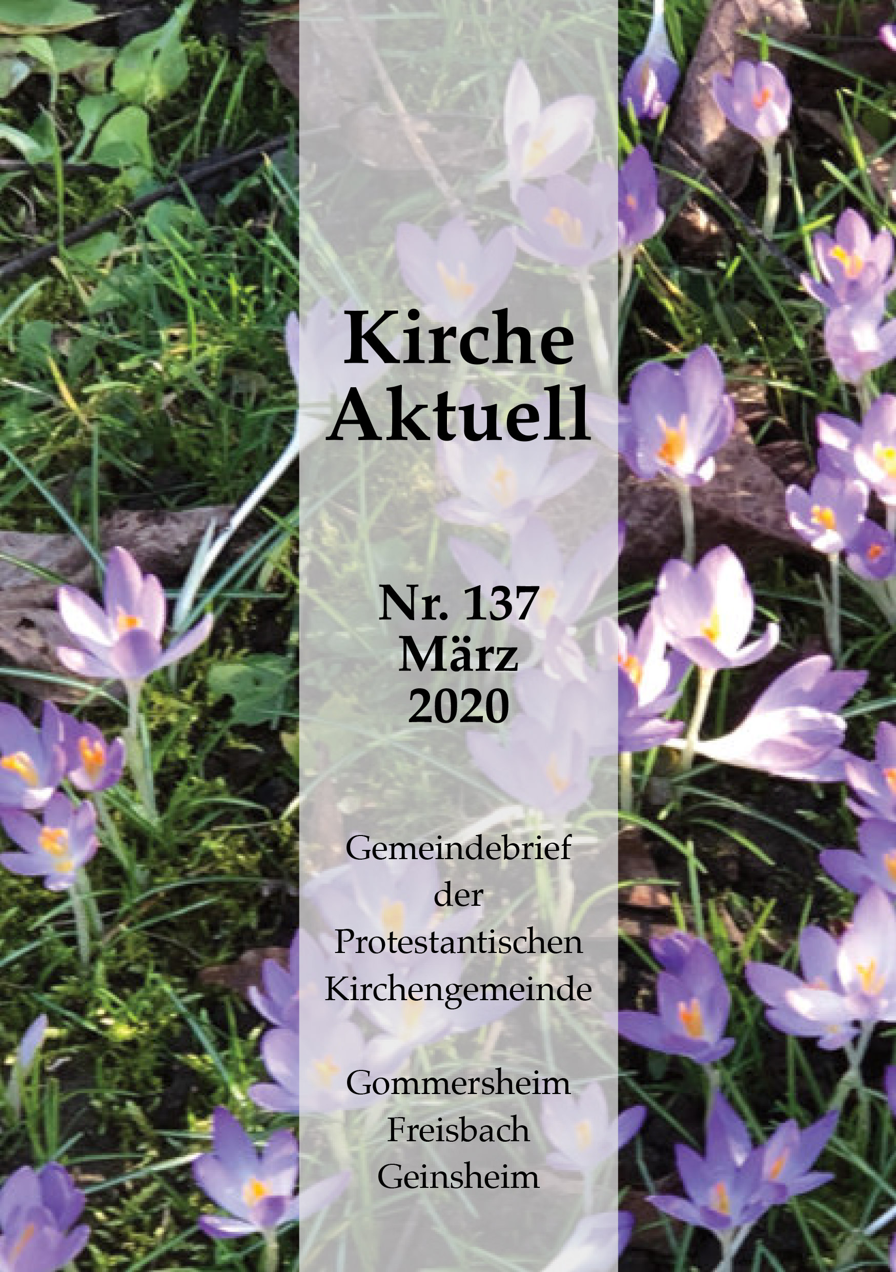 Gommersheim März 2020 Titelseite